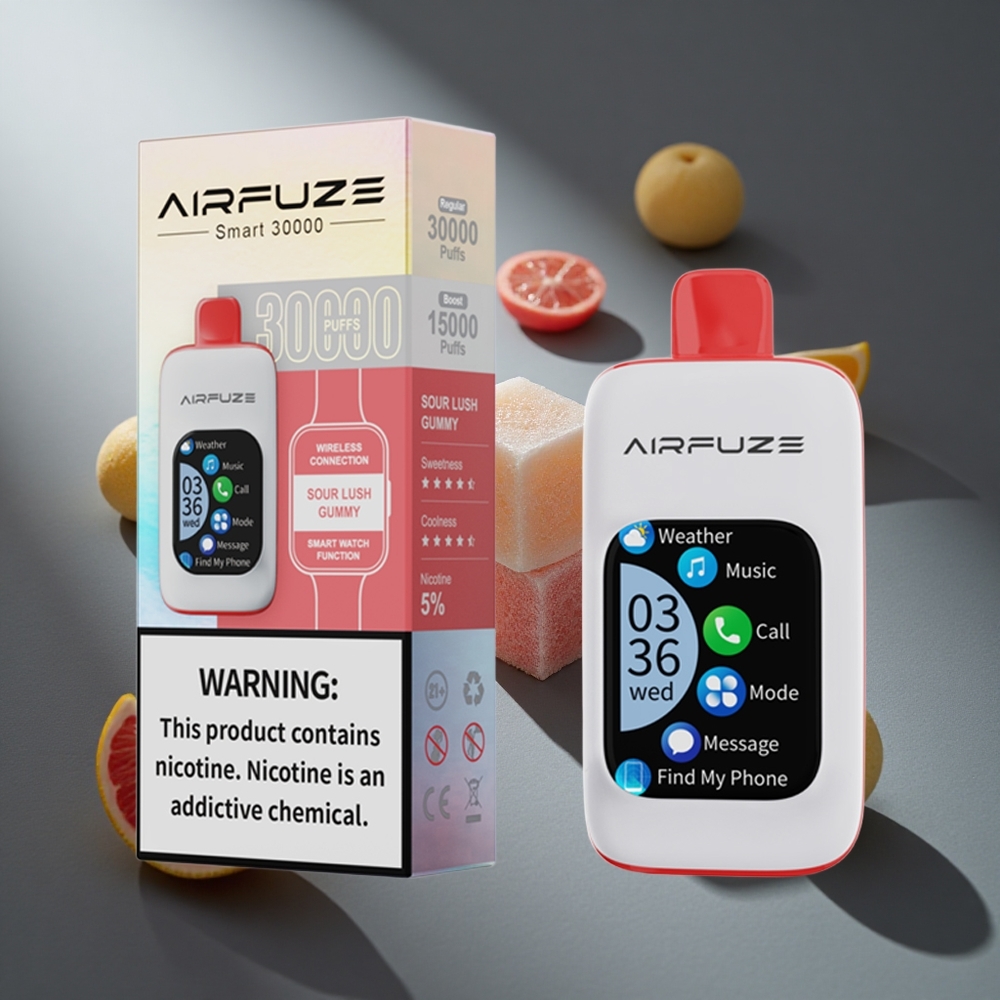 Caramelo Ácido AirFuze Smart 30000 Puffs 5% Nicotina Peru wholesale