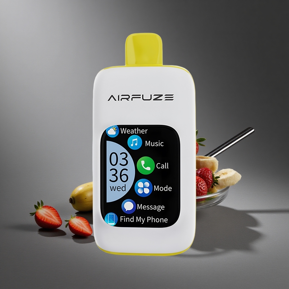 Fresa Plátano AirFuze Smart 30000 Puffs 5% Nicotina Tipo-C Peru wholesale