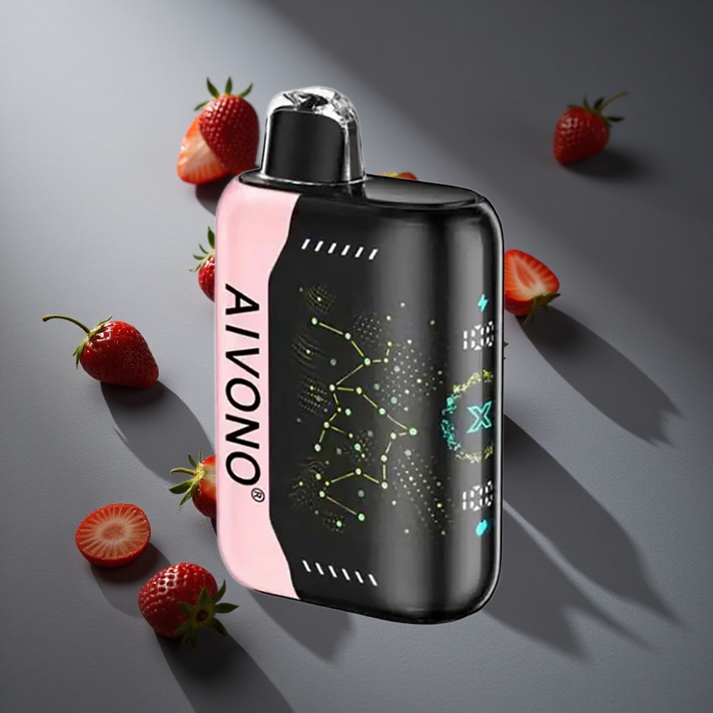 Fresa B Pop Aivono Aim Boom 25000 Caladas 28ml Capacidad de E-Líquido Peru wholesale