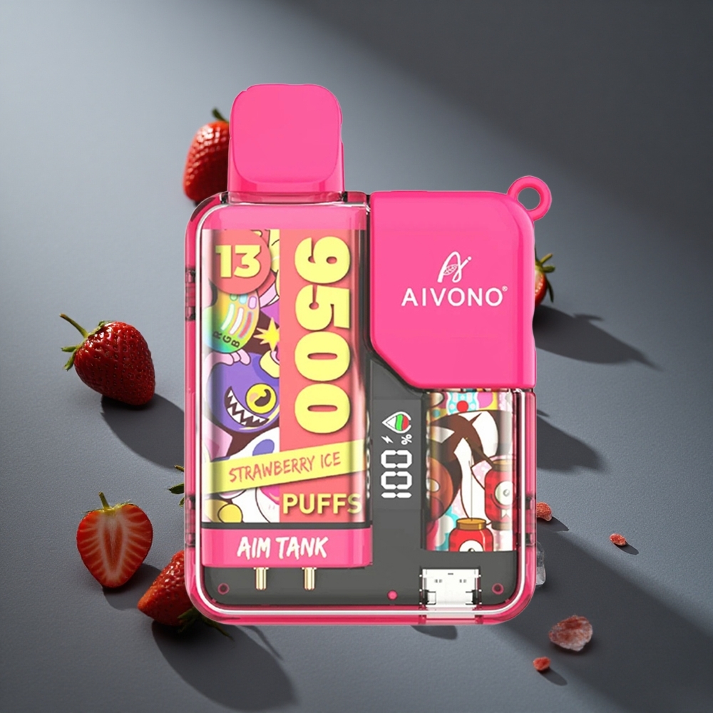 Fresa Helada Aivono AIM-TANK 9500 Puffs 18ml Capacidad 650mAh Batería Peru wholesale