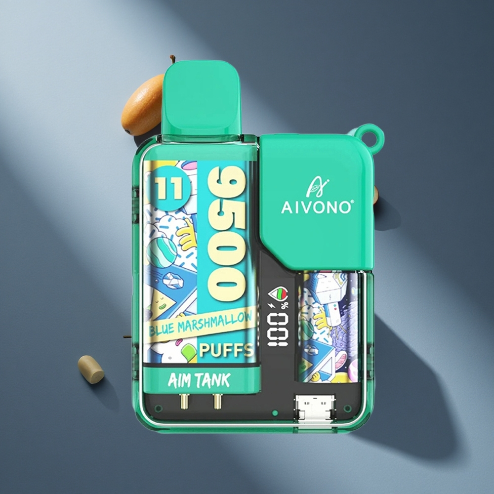 Malvavisco Azul Aivono AIM-TANK 9500 Puffs 18ml Capacidad 0%/2%/3%/5% Nicotina Peru wholesale