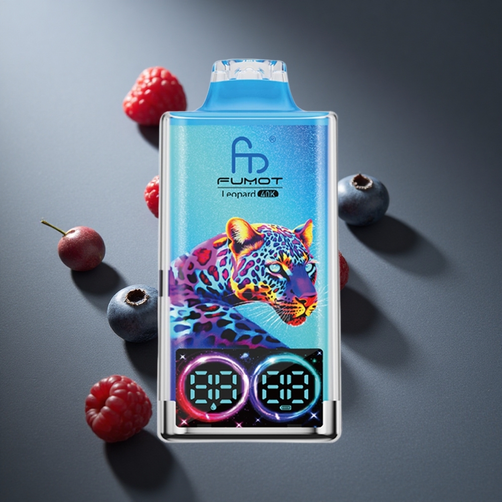 Arándano Frambuesa Fumot Leopard 40000 Puffs Batería 700mAh Carga Tipo-C Peru wholesale