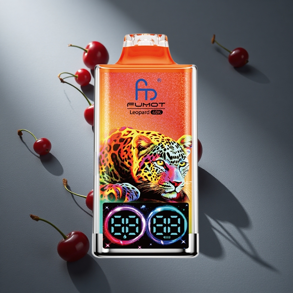 Cereza Hielo Fumot Leopardo 40000 Puffs Batería 700mAh Dual Mesh Peru wholesale