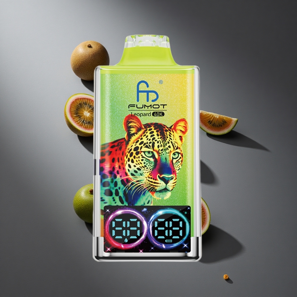 Maracayá Fruta de la Pasión Guayaba Fumot Leopard 40K Puffs Dual Malla Pantalla Digital Perú wholesale