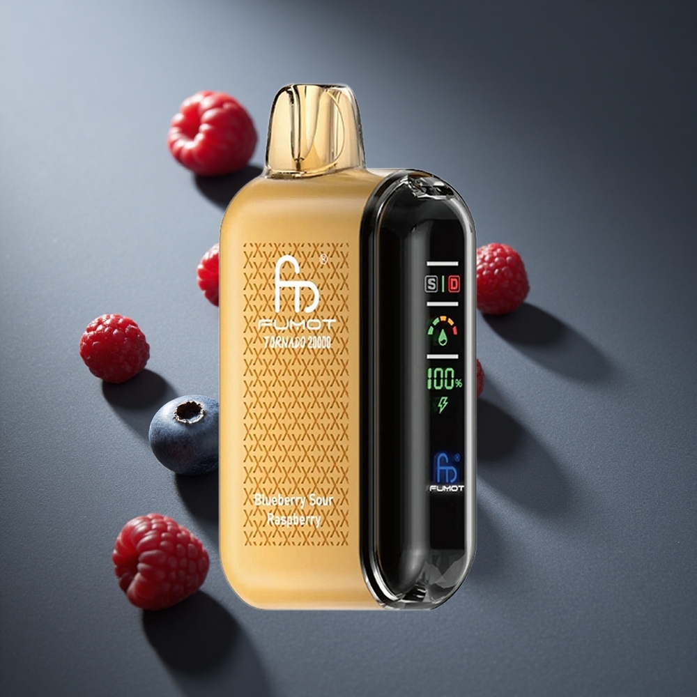 Arándano Agrio Frambuesa Fumot Tornado 20000 Caladas Batería Recargable 850mAh Pantalla Inteligente Peru wholesale