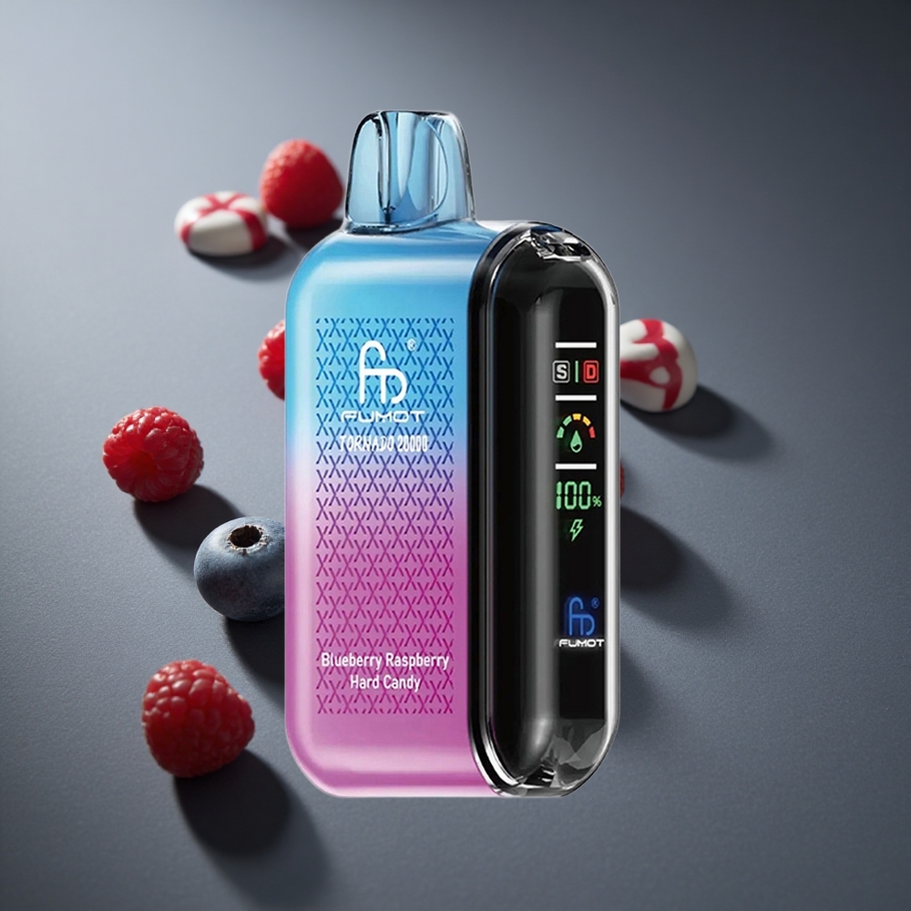 Arándano Frambuesa Fumot Tornado 20000 Caladas Batería Recargable 850mAh Peru wholesale