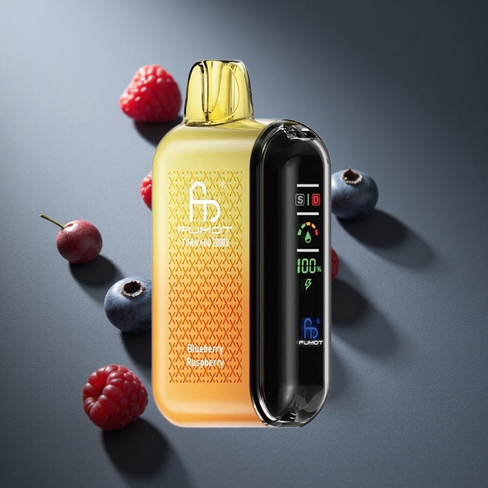 Arándano Frambuesa Fumot Tornado 20000 Caladas Capacidad de 20ml Dual Mesh Coil Peru wholesale