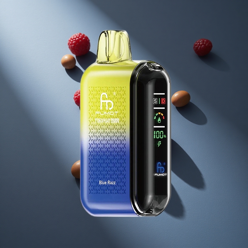 Azul Frambuesa Fumot Tornado 20000 Puffs 20ml Capacidad Dual Malla Peru wholesale