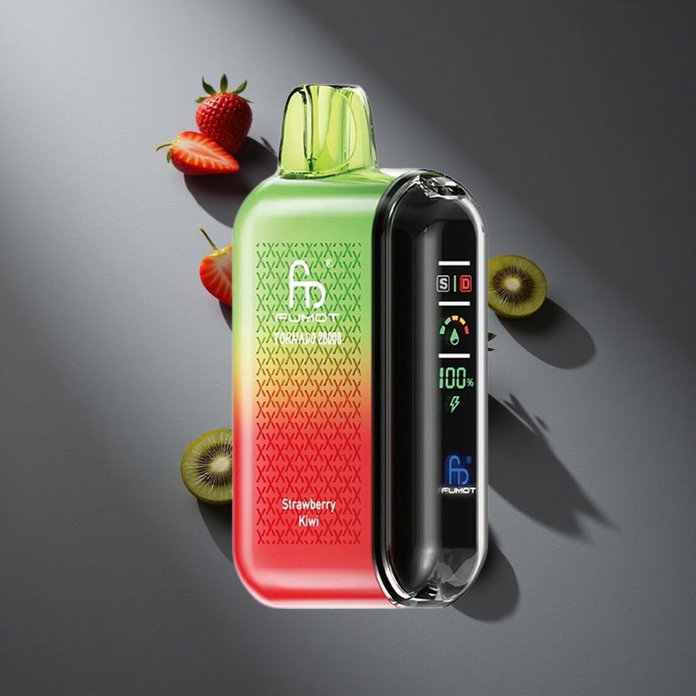 Fresa Kiwi Fumot Tornado 20000 Puffs 20ml Capacidad de E-líquido Batería Recargable Peru wholesale