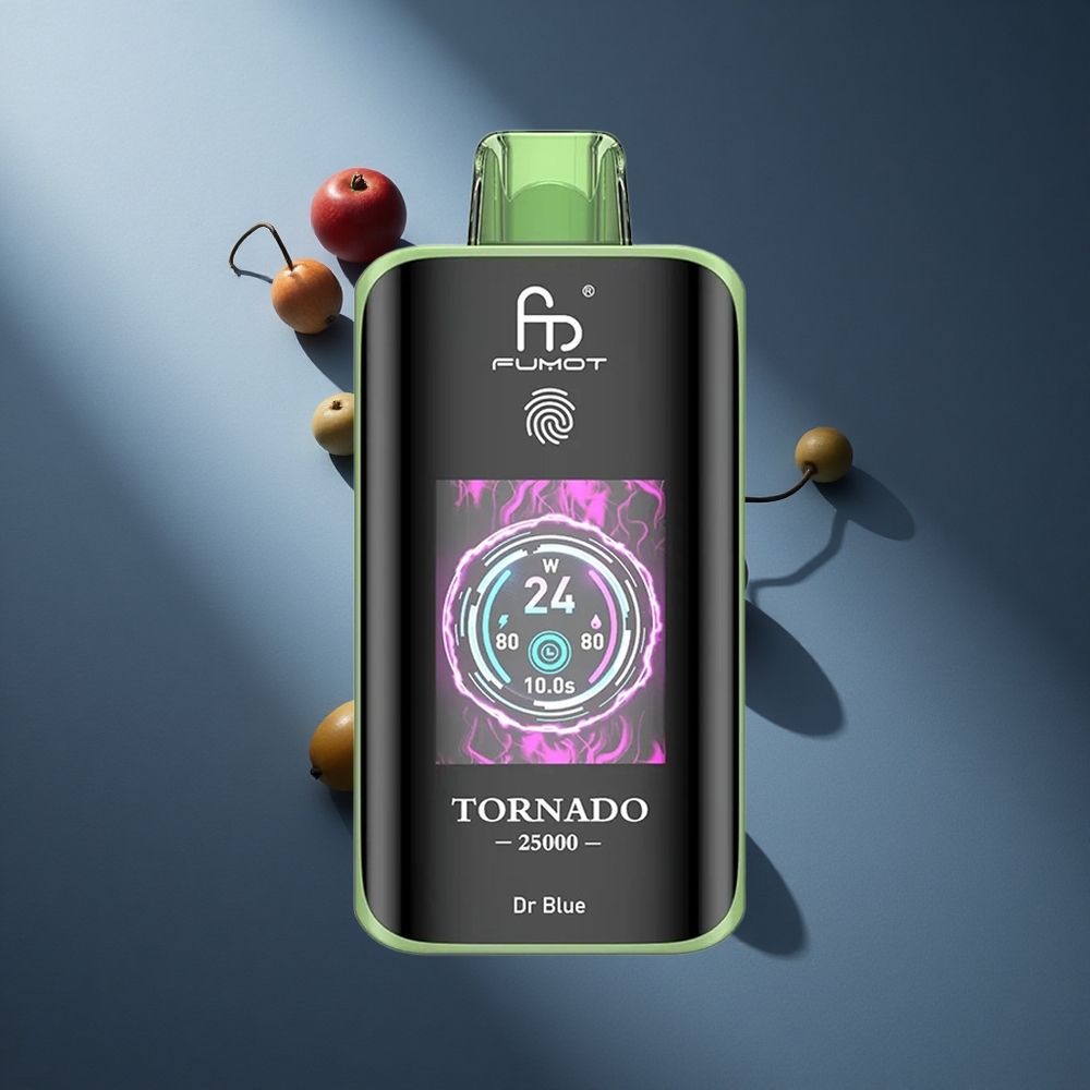 Azul Dr Fumot Tornado 25000 Puffs Pantalla HD Batería Recargable 700mAh Peru wholesale