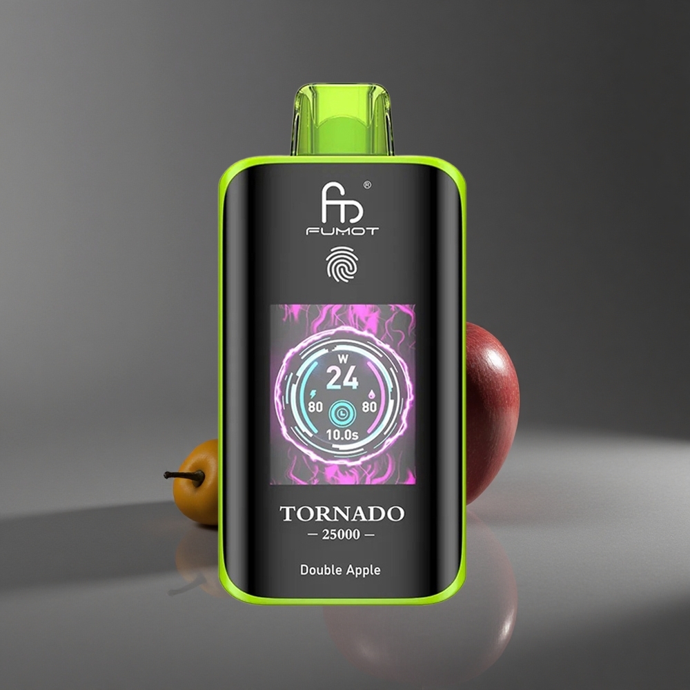 Doble Manzana Fumot Tornado 25000 Puffs Pantalla HD Batería Recargable 700mAh Peru wholesale