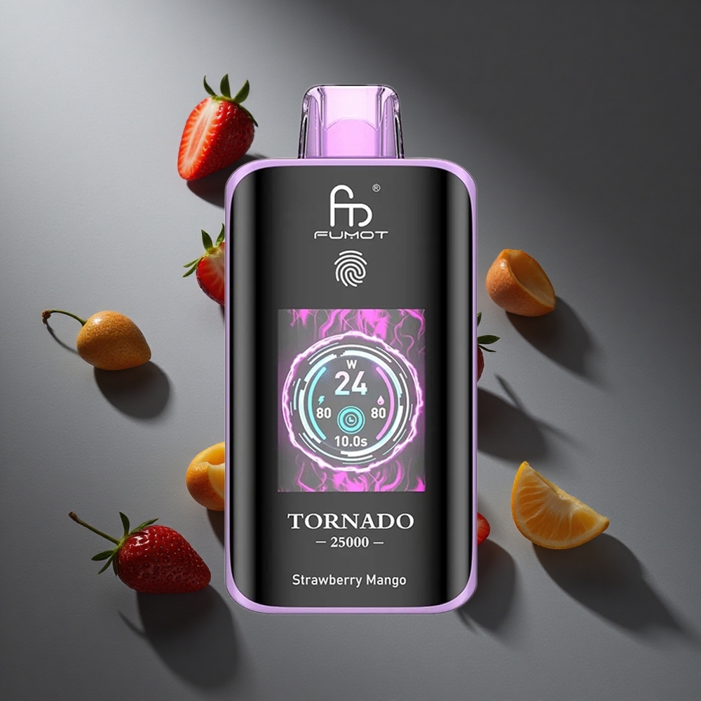 Fresa Mango Fumot Tornado 25000 Puffs Pantalla HD 20ml E-líquido Peru wholesale