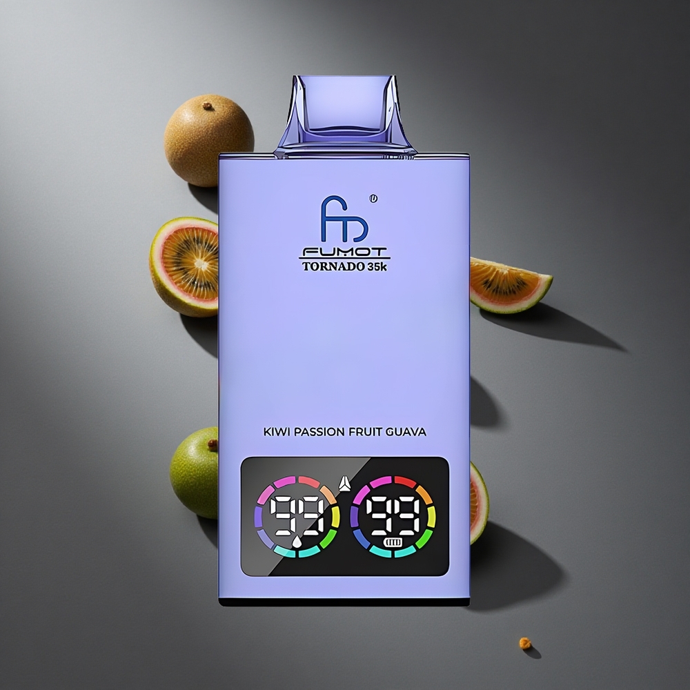 Kiwi Maracuyá Guayaba Fumot Tornado 35000 Pitadas Doble Bobina Mesh y Batería 700 MAH Peru wholesale