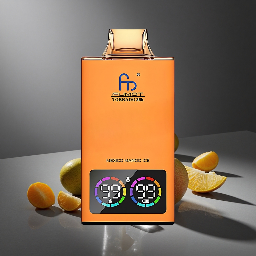 Mango Helado Fumot Tornado 35000 Dual Bobina de Malla 15ml E-líquido Peru wholesale