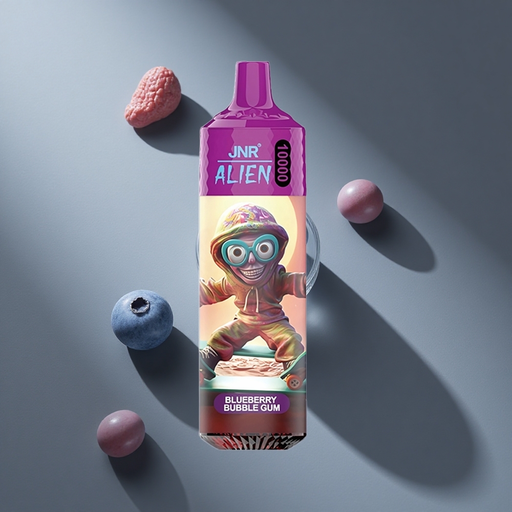 Chicle de Arándano JNR Alien 10000 Puffs 20ml E-líquido Tipo-C Quick Charge Peru wholesale