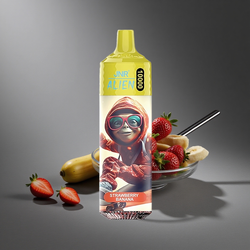 Fresa Banana JNR Alien 10000 Puffs 20ml E-líquido Tipo-C Carga Rápida Peru wholesale