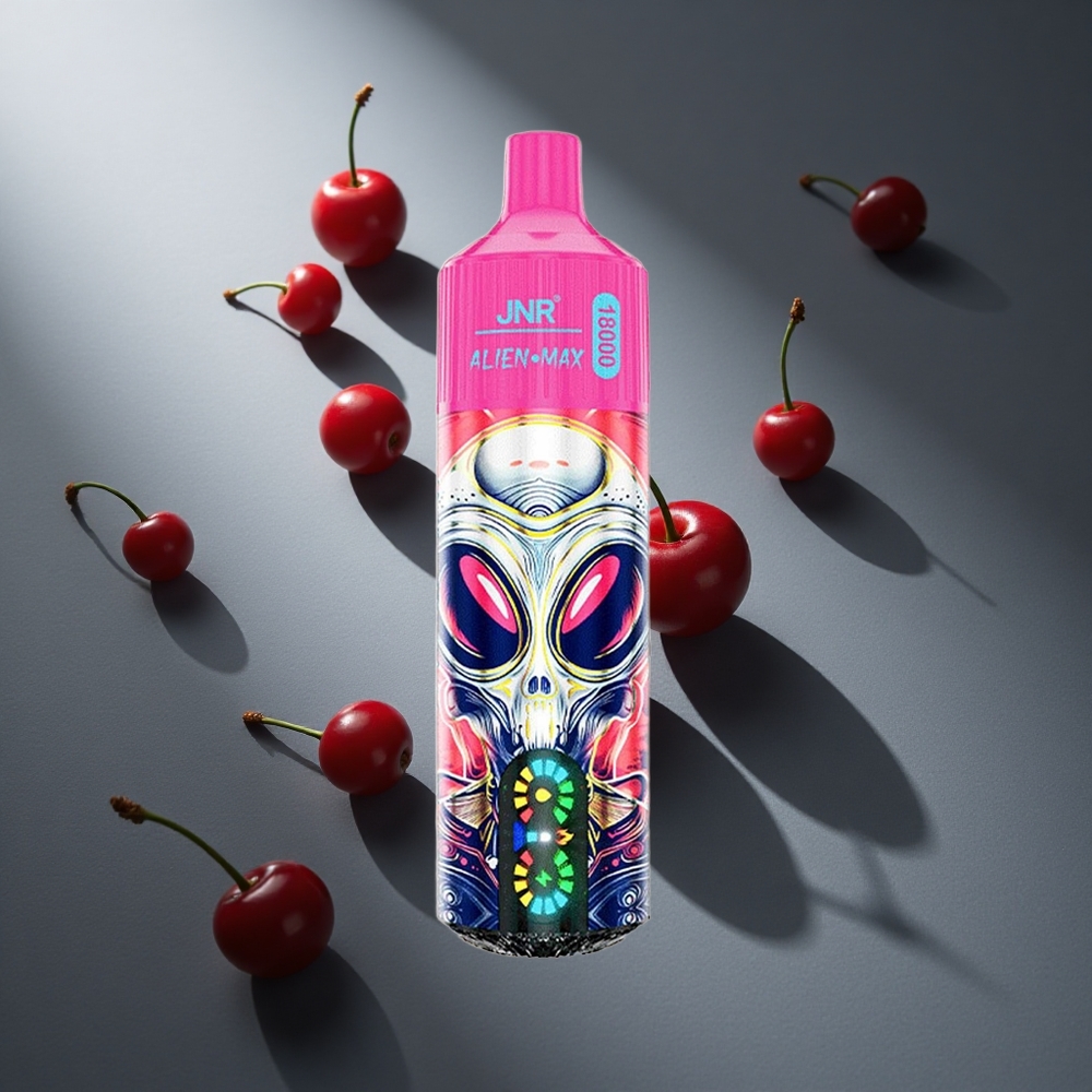 Cereza Baya JNR Alien Max 18000 Puffs Pantalla LED Inteligente Carga Rápida Tipo-C Peru wholesale