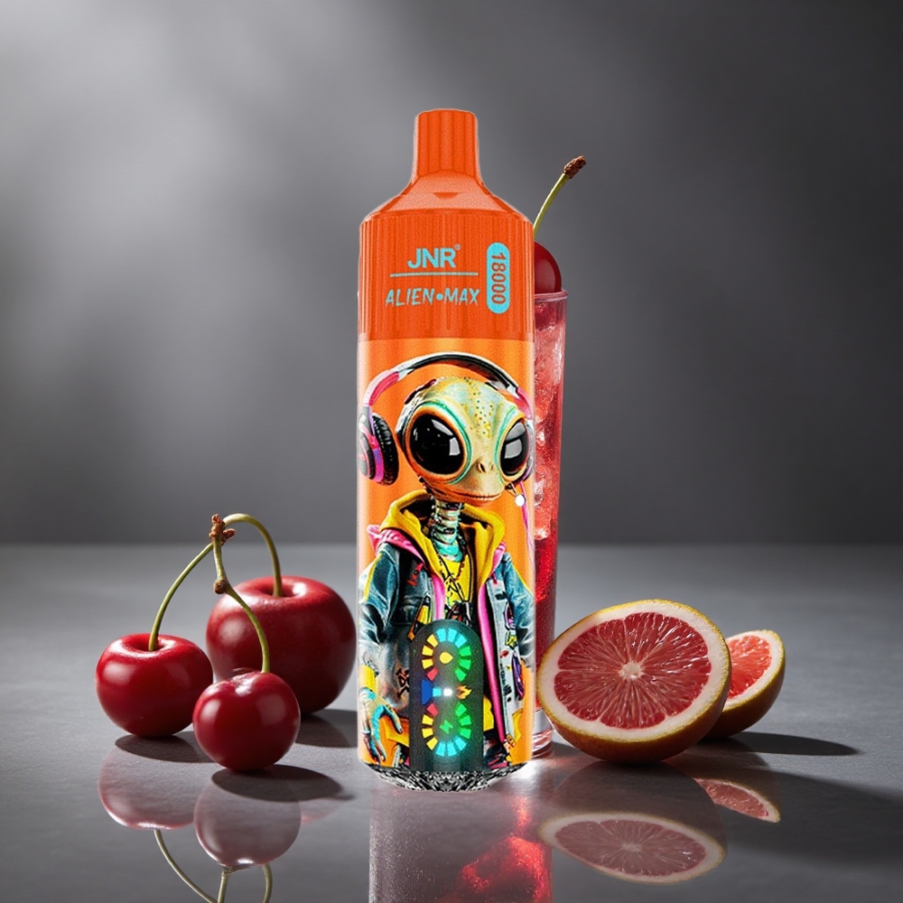 Cereza Cola Fizzy JNR Alien Max 18000 Puffs Pantalla LED Inteligente Carga Rápida Type-C Peru wholesale