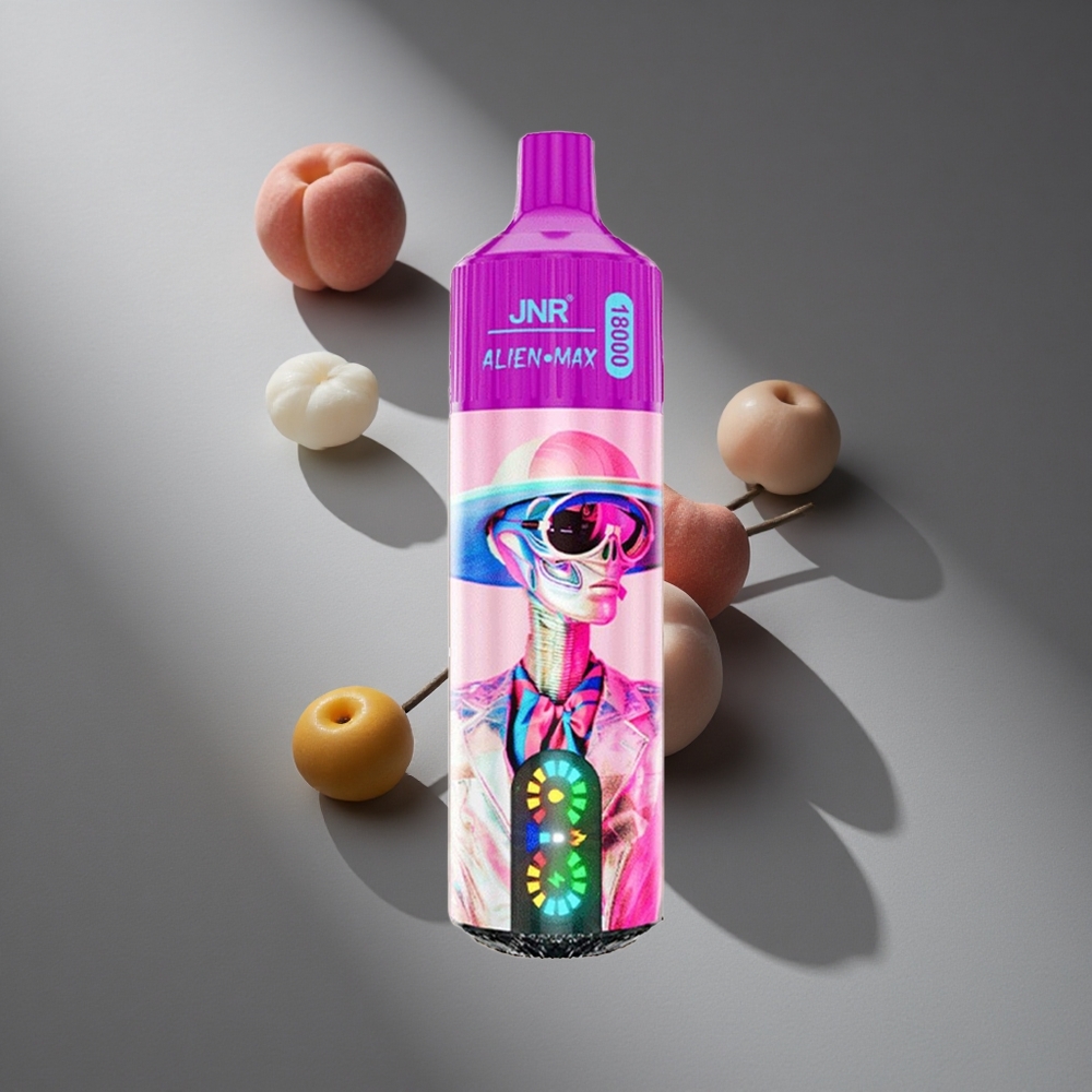 Durazno Blanco Frambuesa JNR Alien Max 18000 Puffs Pantalla LED Inteligente Carga Rápida Tipo-C Peru wholesale