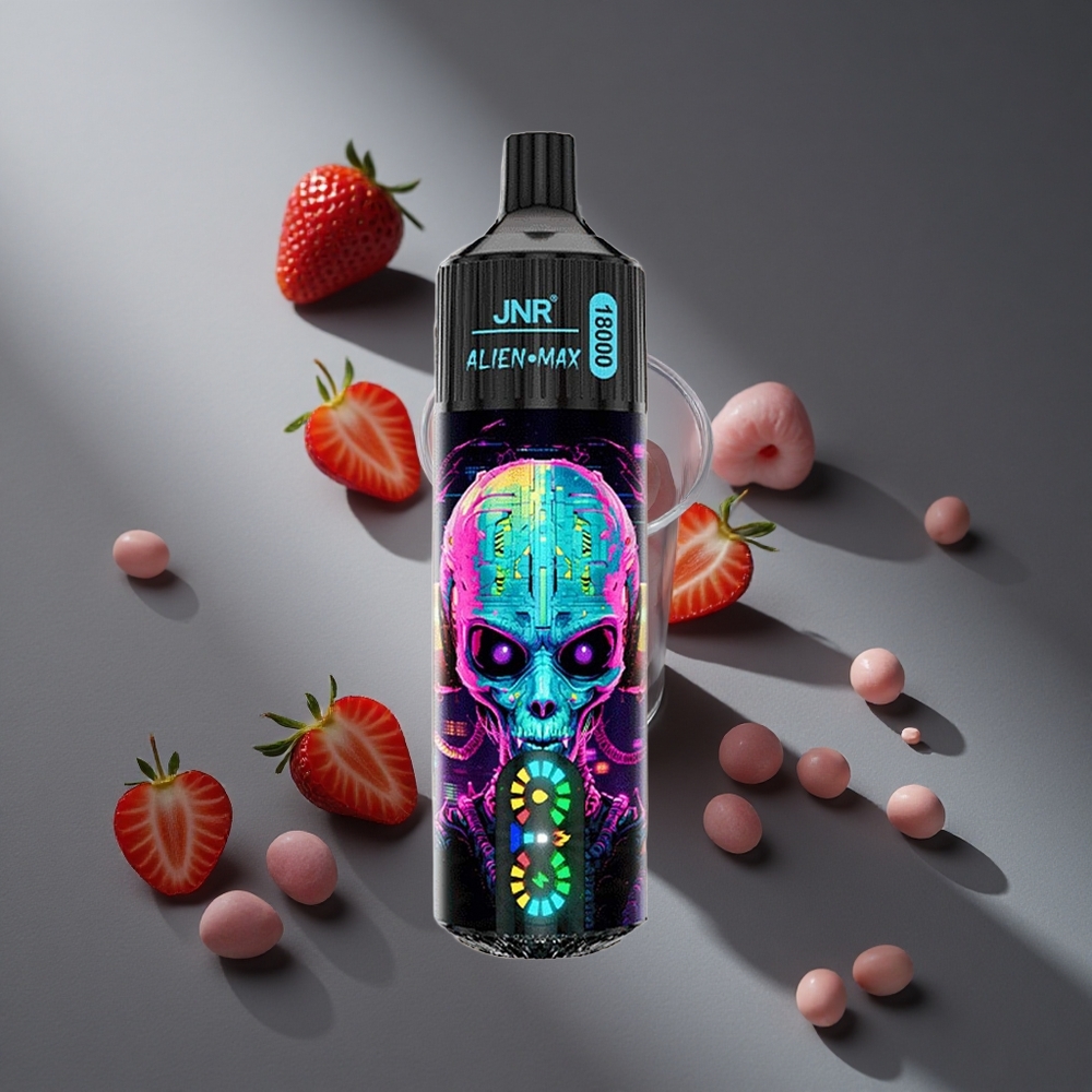 Fresa Hubba Bubba JNR Alien Max 18000 Puffs Pantalla LED Inteligente 28ml E-líquido Peru wholesale