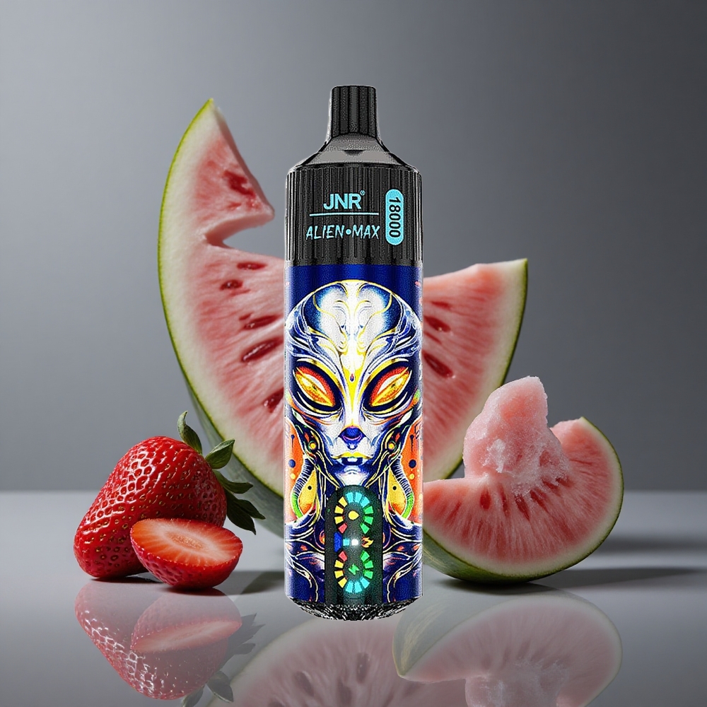 Fresa Sandía Chicle JNR Alien Max 18000 Puffs Pantalla LED Inteligente Carga Rápida Type-C Peru wholesale