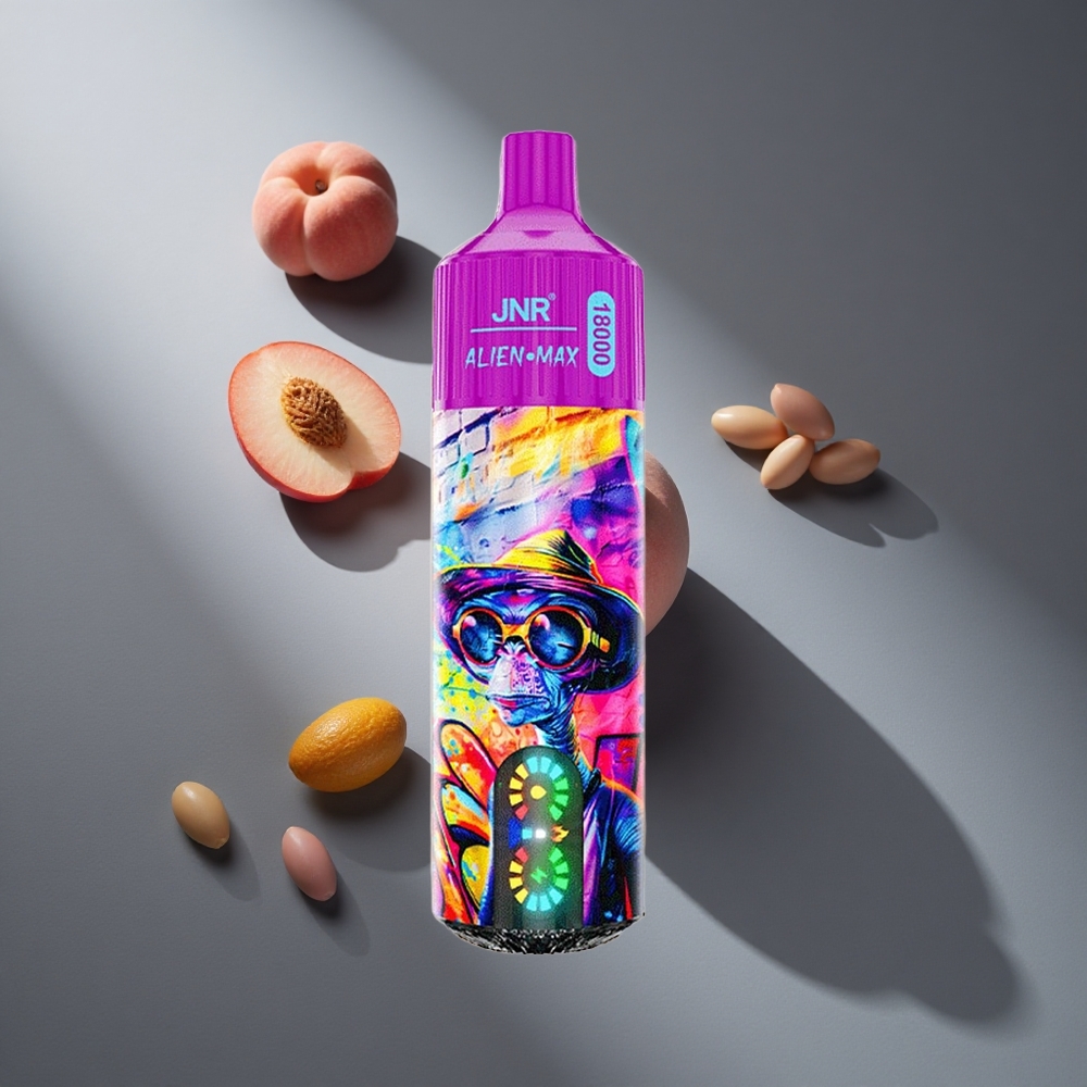 Melocotón Arándano Dulce JNR Alien Max 18000 Puffs Pantalla LED Inteligente 28ml E-líquido Peru wholesale