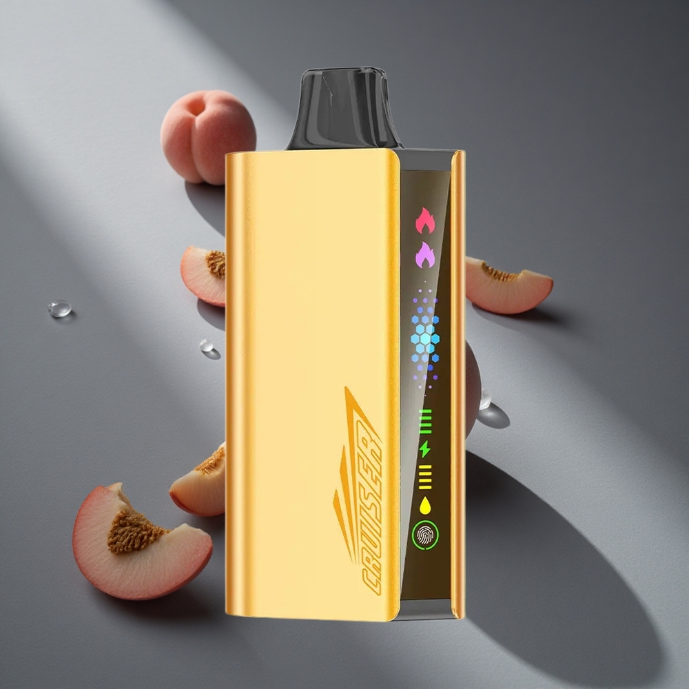 Melocotón Hielo JNR Cruiser 12000 Puffs Batería Incorporada 3500 mAh Full-Metal Aluminum Body Peru wholesale