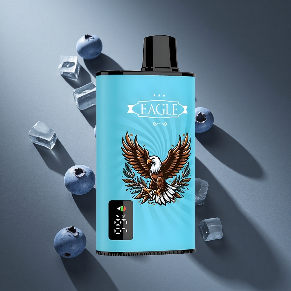 Arándano Azul Hielo JNR EAGLE Smart 23000 Puffs Pantalla Digital Batería 750mAh Peru wholesale