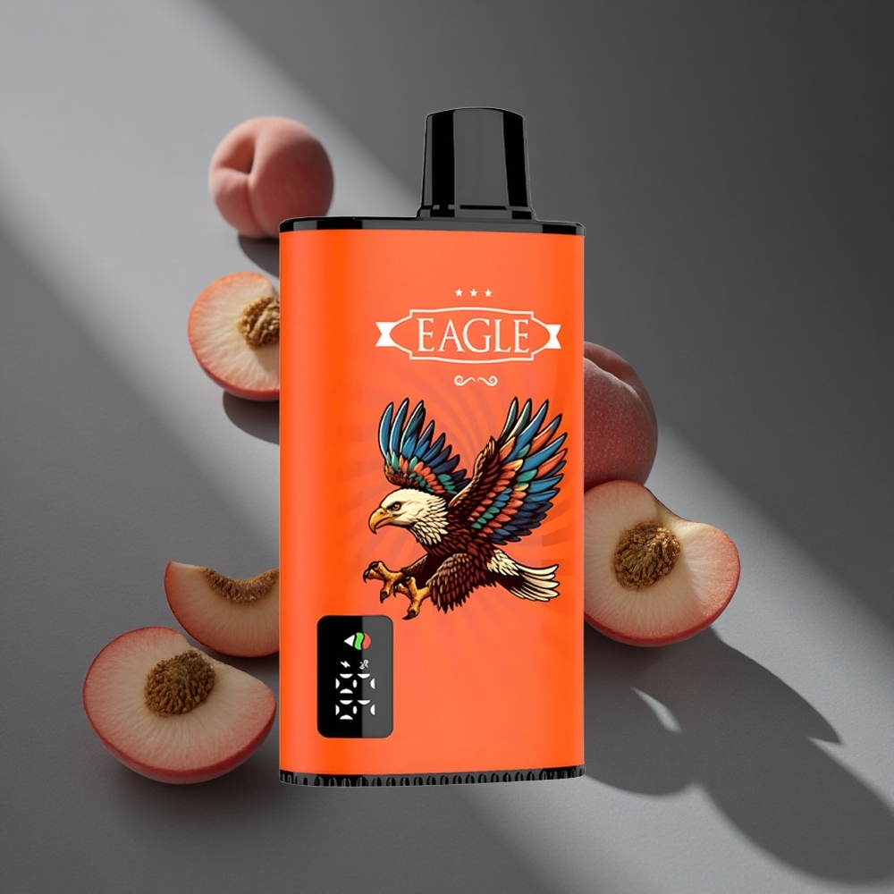 Duraznos Jugosos JNR EAGLE Smart 23000 Puffs Pantalla Digital y Bobina Mesh 1.0ohm Peru wholesale