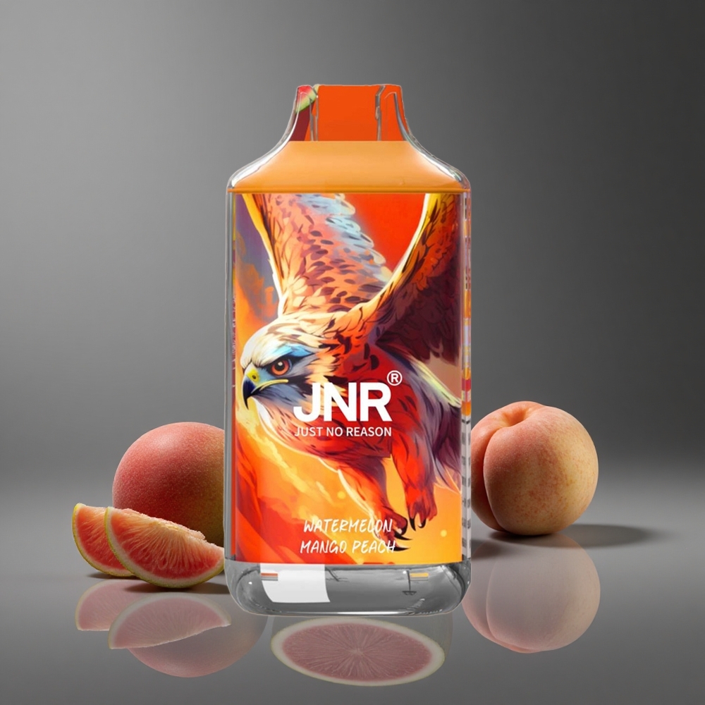 Sandía Mango Melocotón JNR Falcon 16000 Puffs Dual Bobina de Malla Pantalla LED Inteligente Peru wholesale