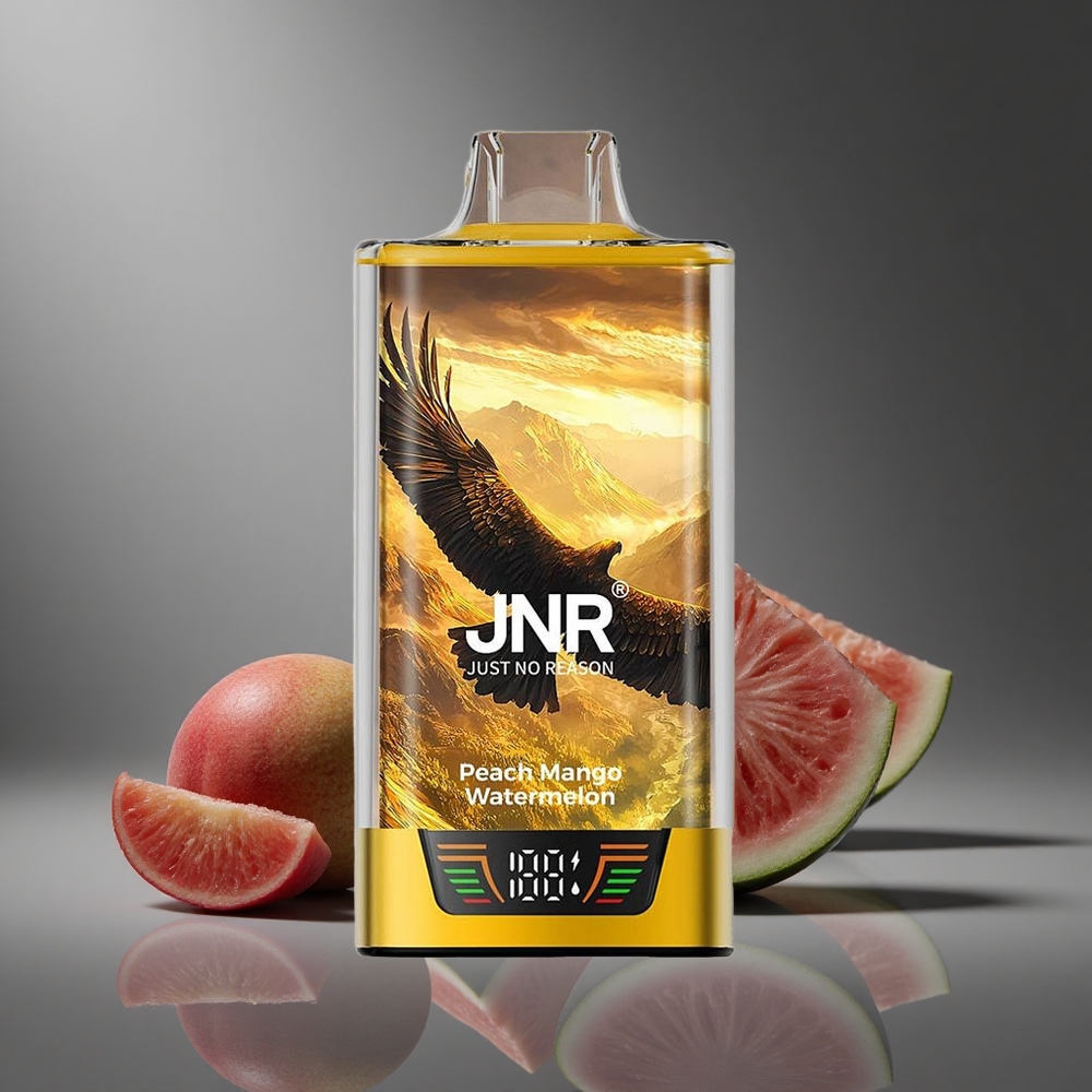 Melocotón Mango Sandía JNR Falcon Pro 28000 Puffs 30ml Capacidad Pre-llenada Dual Malla Peru wholesale