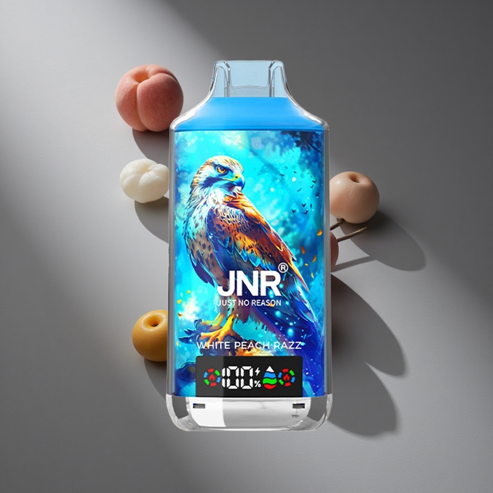 Durazno Blanco Frambuesa JNR Falcon X 18000 Puffs 24ml Pantalla Digital Peru wholesale