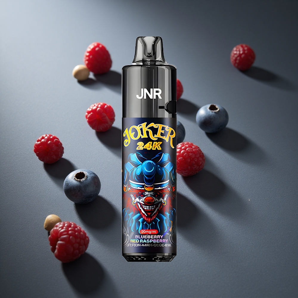 Arándano Azul Frambuesa Roja JNR Joker 24K Puffs 2% contenido de nicotina 800mAh batería Peru wholesale