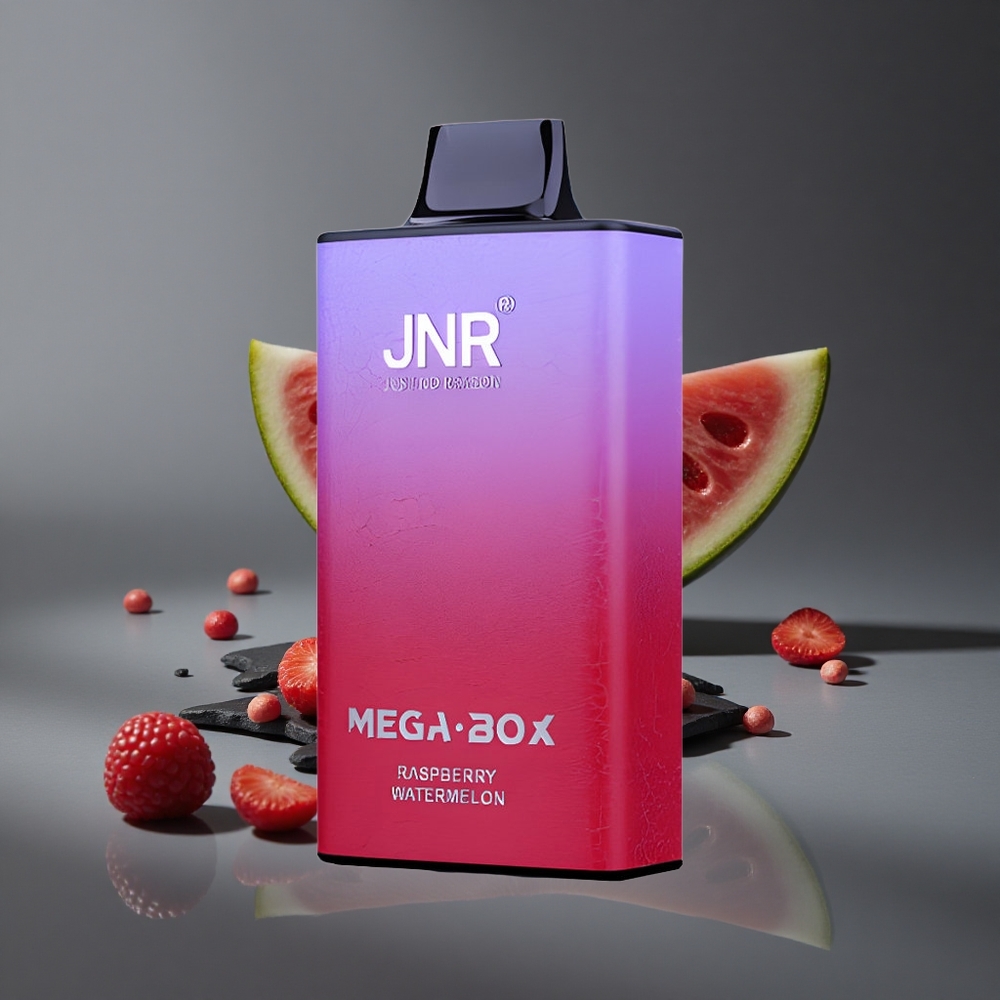 Frambuesa Sandía JNR Mega Box 25000 Puffs Doble Malla Perú wholesale