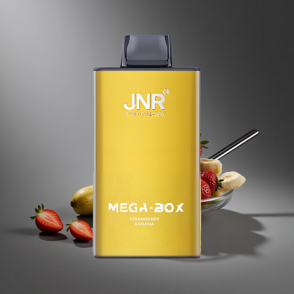 Fresa Banana JNR Mega Box 25000 Puffs 30ml Capacidad de E-líquido y Carga Rápida Type-C Peru wholesale