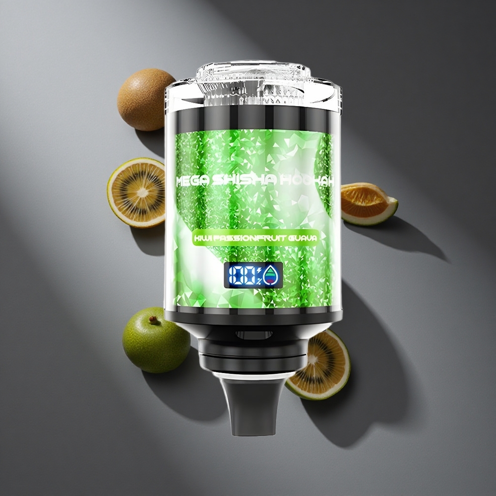 Kiwi Maracuyá Guayaba JNR Mega Shisha Hookah 100000 Puffs Pantalla Inteligente Peru wholesale