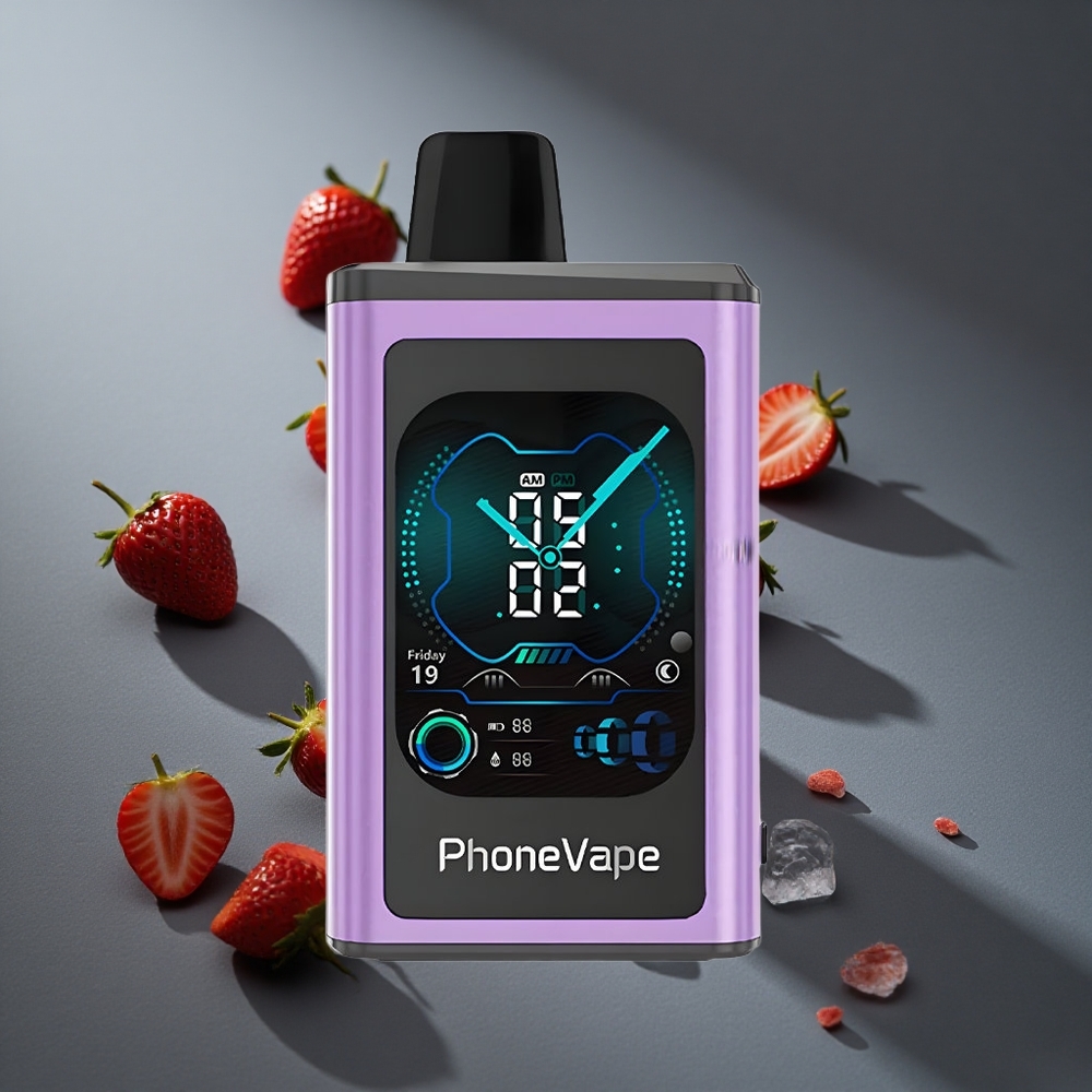 Fresa Helada JNR PhoneVape 30000 Puffs Batería Recargable Pantalla Completa Peru wholesale