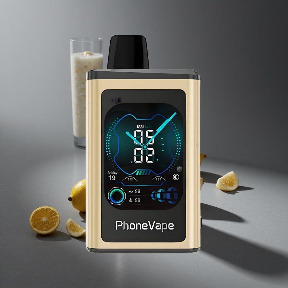 Helado de Plátano JNR PhoneVape 30000 Puffs Batería Recargable Pantalla Completa Peru wholesale