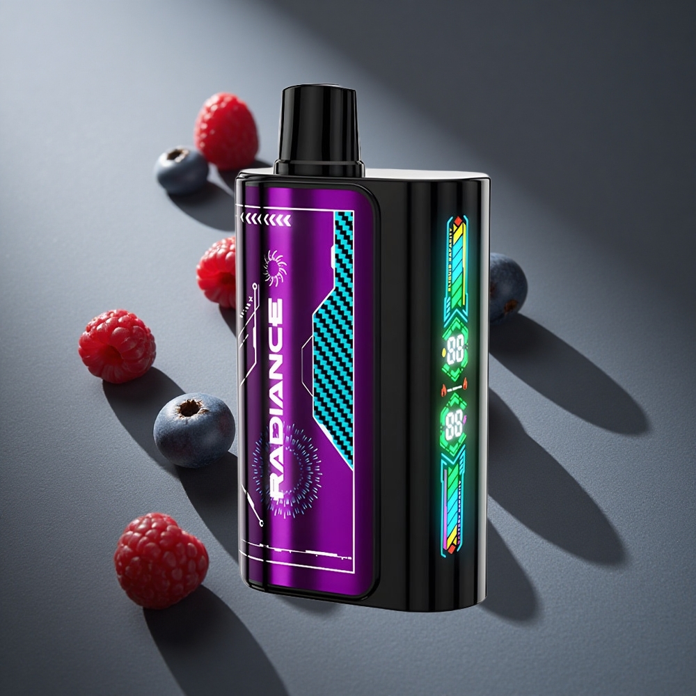 Arándano Agrio Frambuesa JNR Radiance 31000 Puffs Pantalla Inteligente Peru wholesale