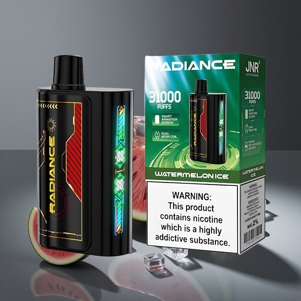 Sandía Helada JNR Radiance 31000 Puffs Pantalla Inteligente Peru wholesale