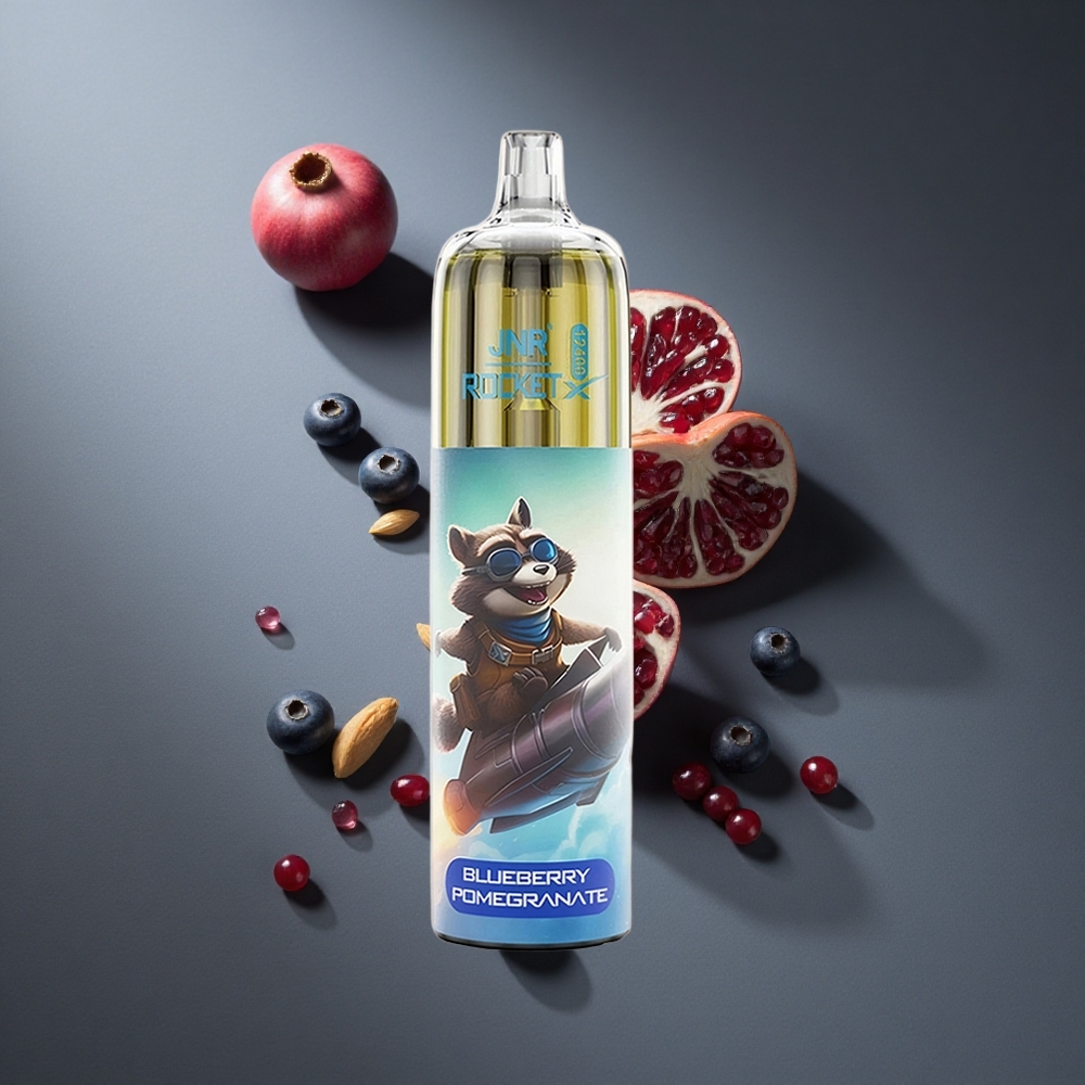 Arándano Granada JNR Rocket-X 12400 Puffs Batería 850mAh Carga Rápida Tipo-C Peru wholesale