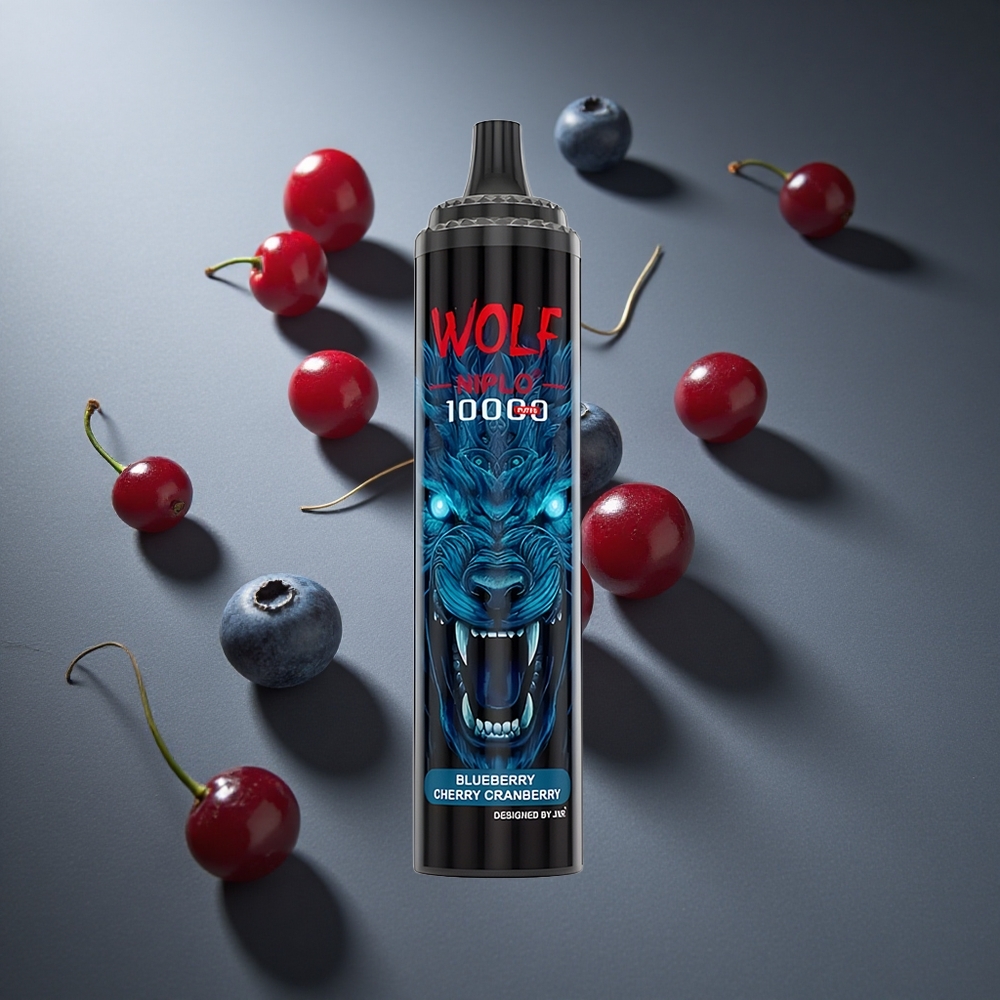 Arándano Cereza Azul JNR Wolf Niplo 10000 Puffs 20ml 0%/2%/5% Nicotina Peru wholesale