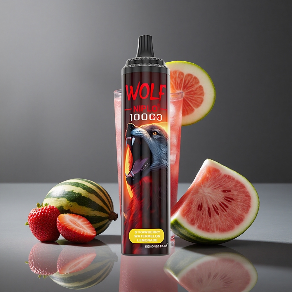 Fresa Sandía Limonada JNR Wolf Niplo 10000 Puffs 20ml 0%/2%/5% Nicotina Peru wholesale