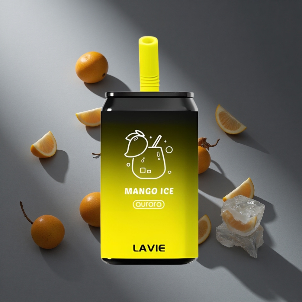 Mango Helado LAVIE Aurora 11000 Puffs 22ML Capacidad de e-líquido Tipo C Recargable Peru wholesale