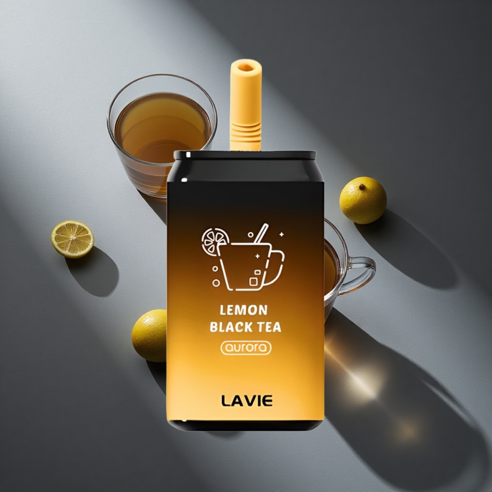 Té Negro Limón LAVIE Aurora 11000 Puffs 22ML Capacidad Perú wholesale