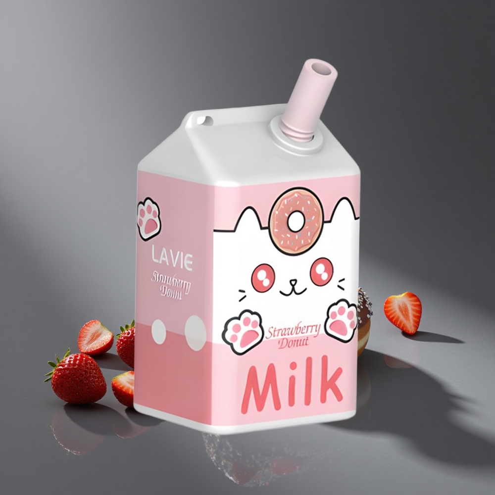 Donut de Fresa LAVIE Milk 7000 Puffs 16ML 0%/2%/5% Nicotina Peru wholesale
